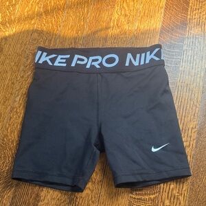 Nike Pro Girls Black Performance Shorts